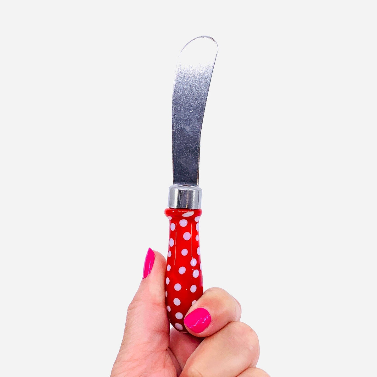 Polka Dot Glass Spreaders, Red Decor Gift Essentials 