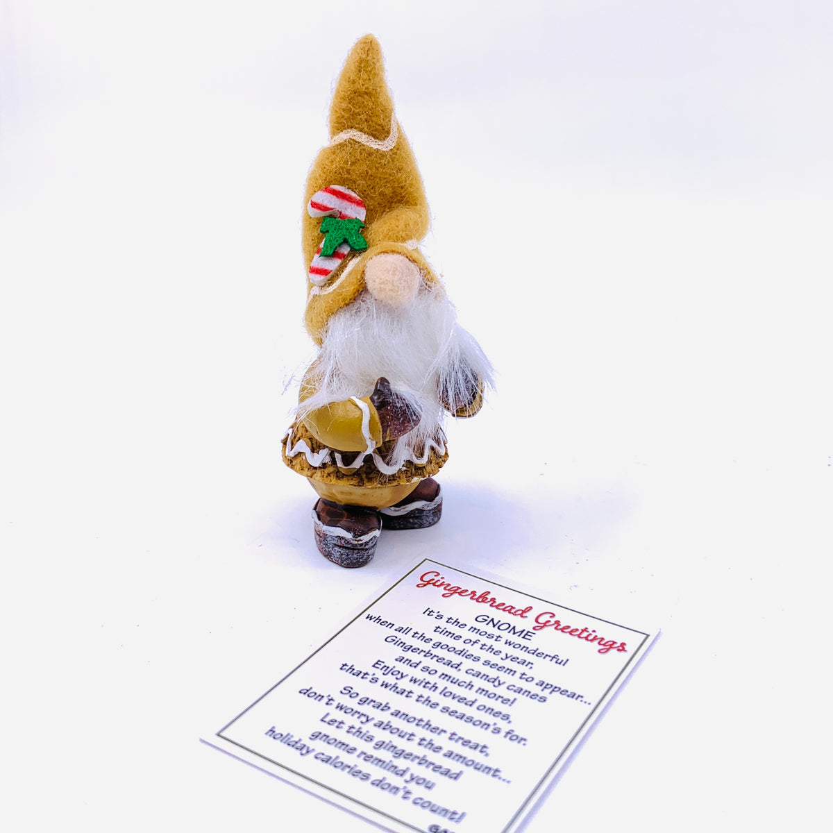 Gingerbread Greetings Gnome PT103