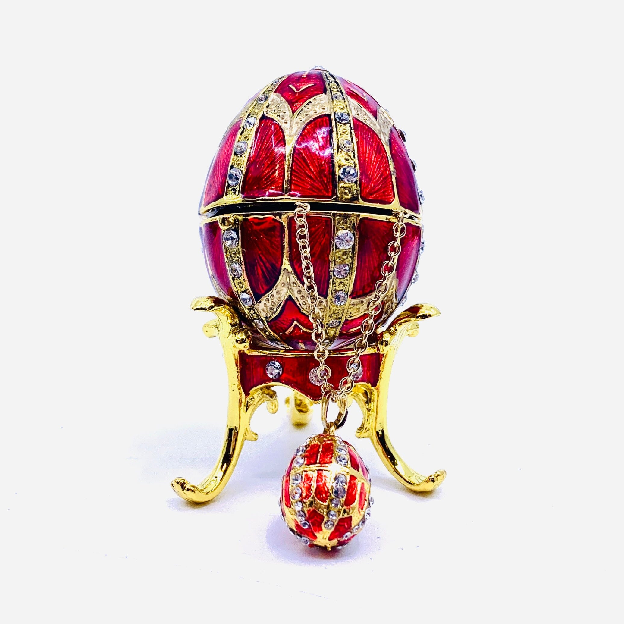 Red Fabergé Egg store with Magnetic Clasp