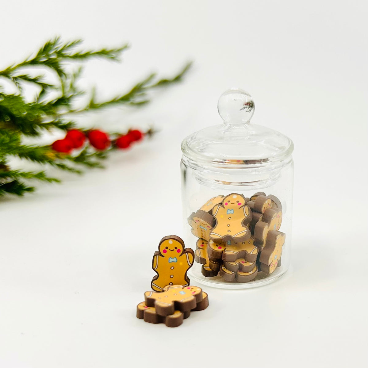 Tiniest Jar of Gingerbread Man Cookies