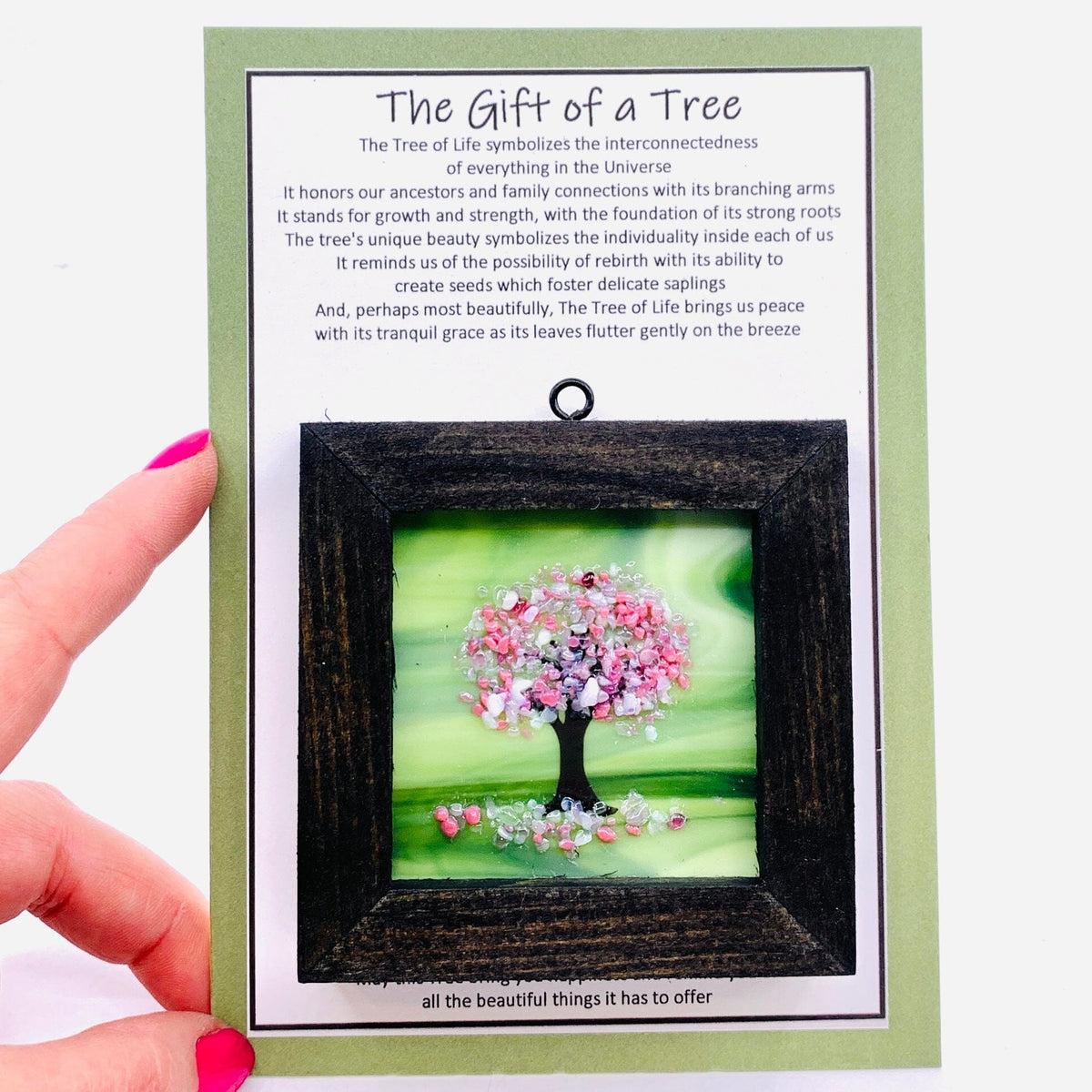 Fused Glass Tree of Life Shadow Box 80 Decor Glimmer Glass Gifts 