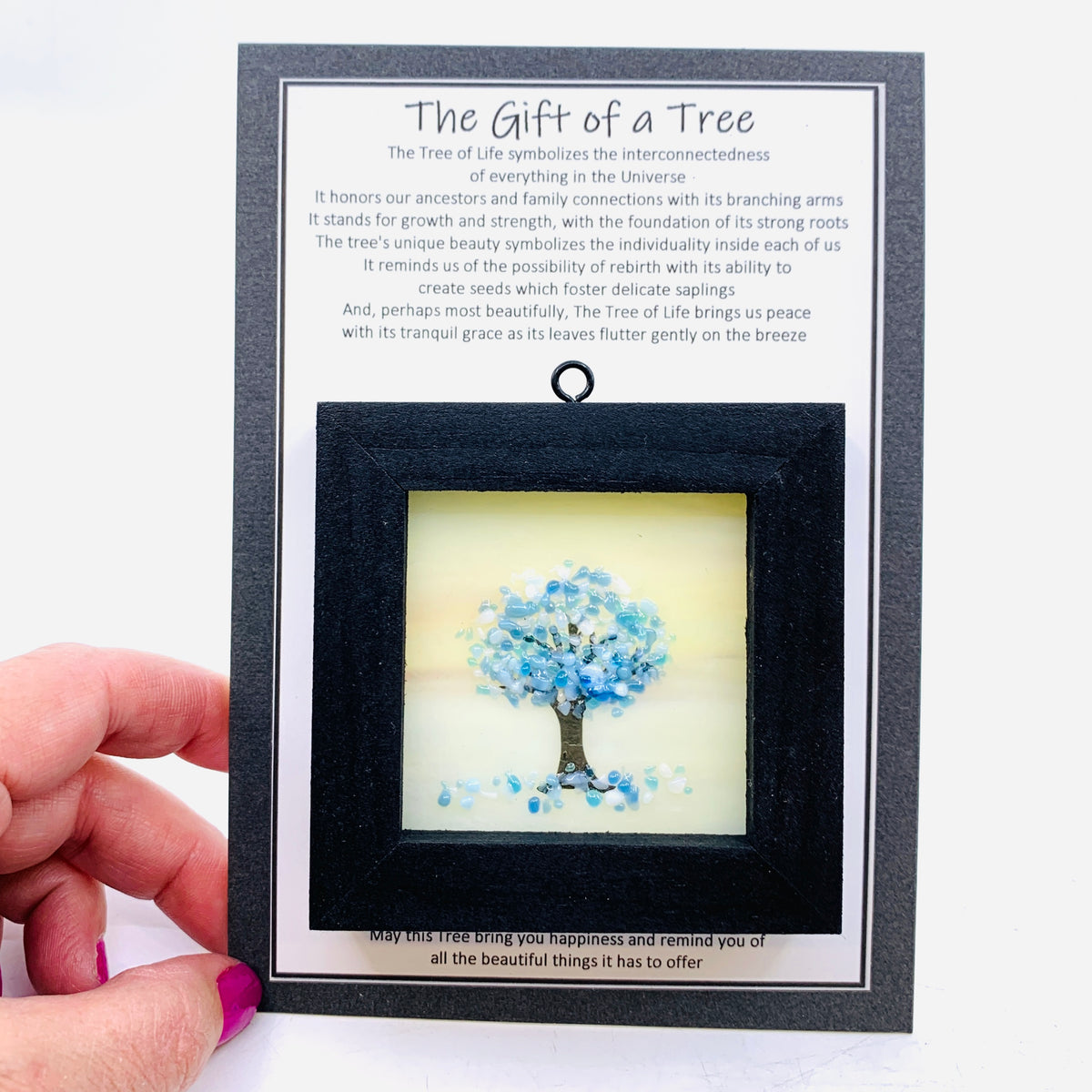 Fused Glass Tree of Life Shadow Box 13