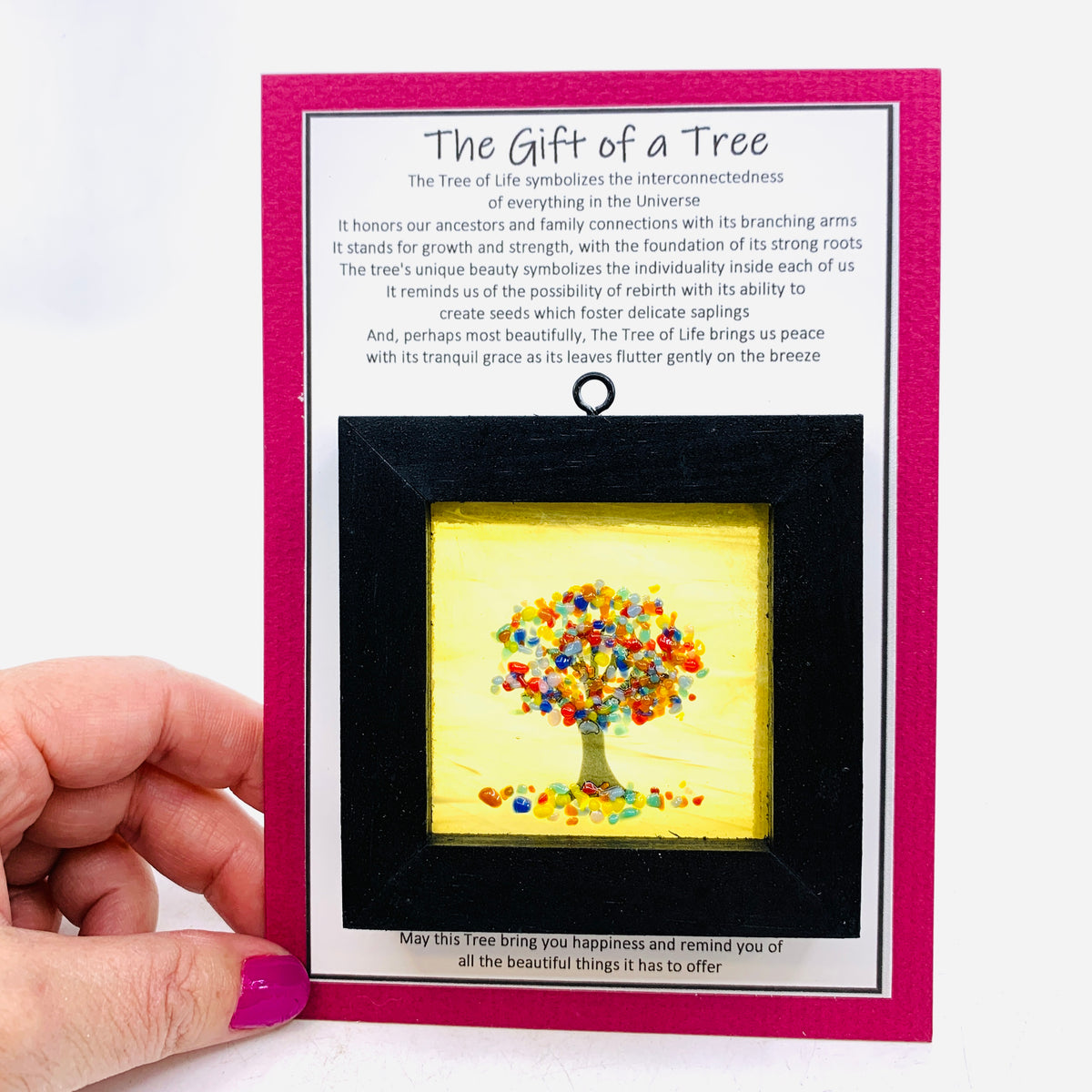 Fused Glass Tree of Life Shadow Box 3