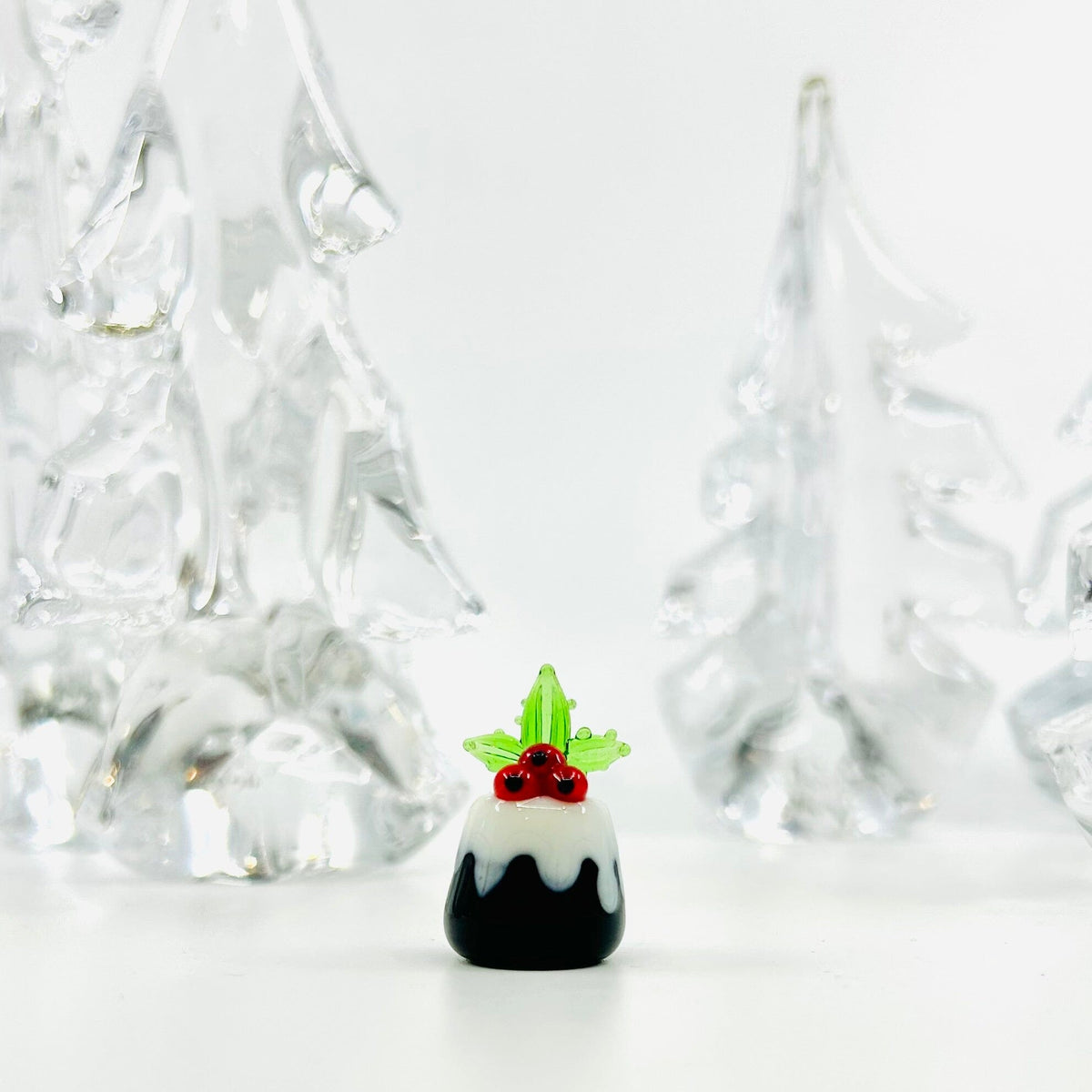 Tiny Christmas Figurine Holiday Glazed Cake 207 Miniature - 