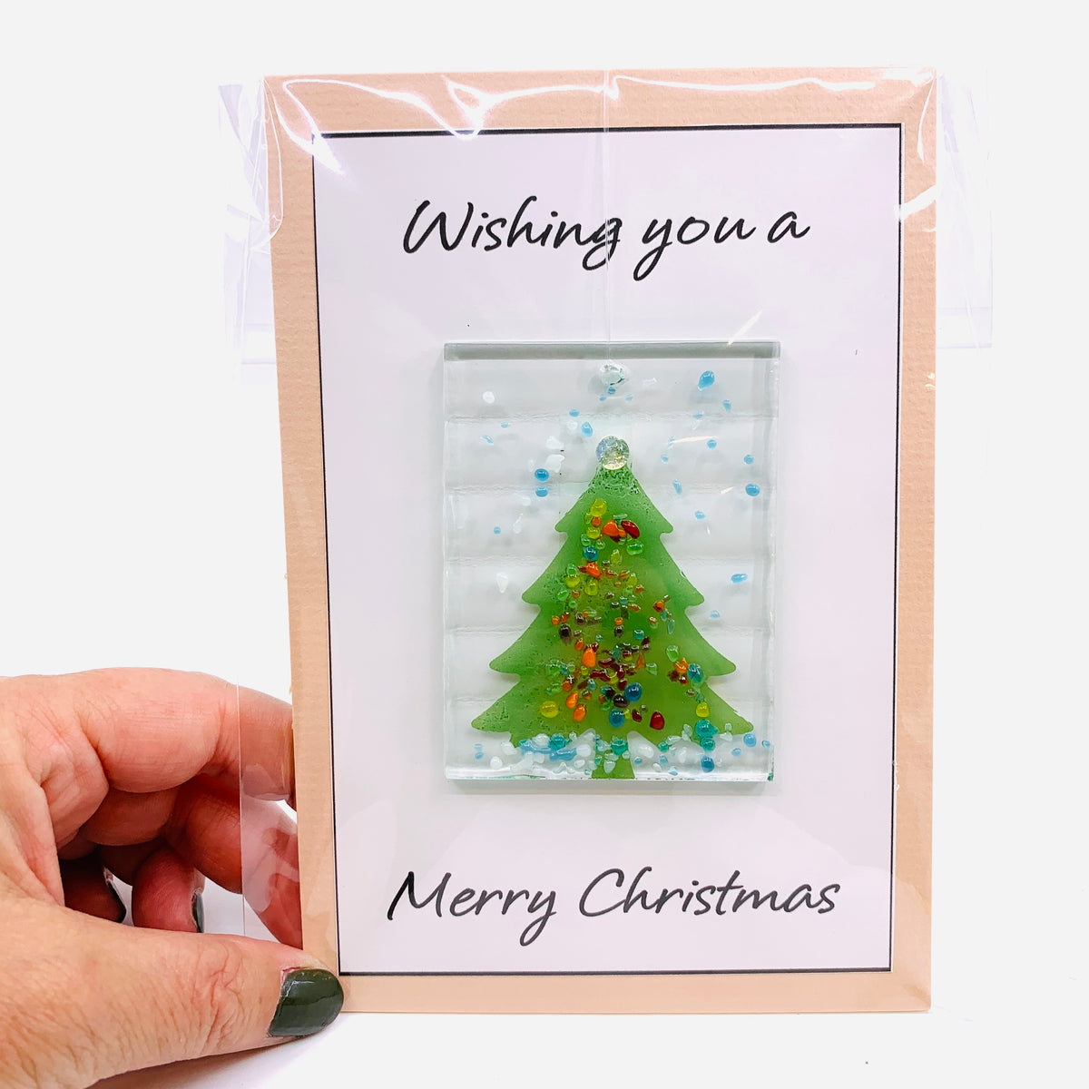 Fused Glass Christmas Tree Suncatcher, 81