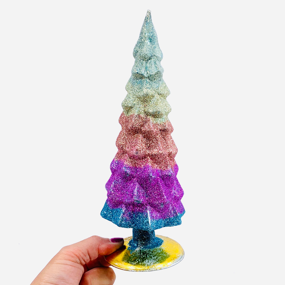 Glitter Ombre Glass Trees