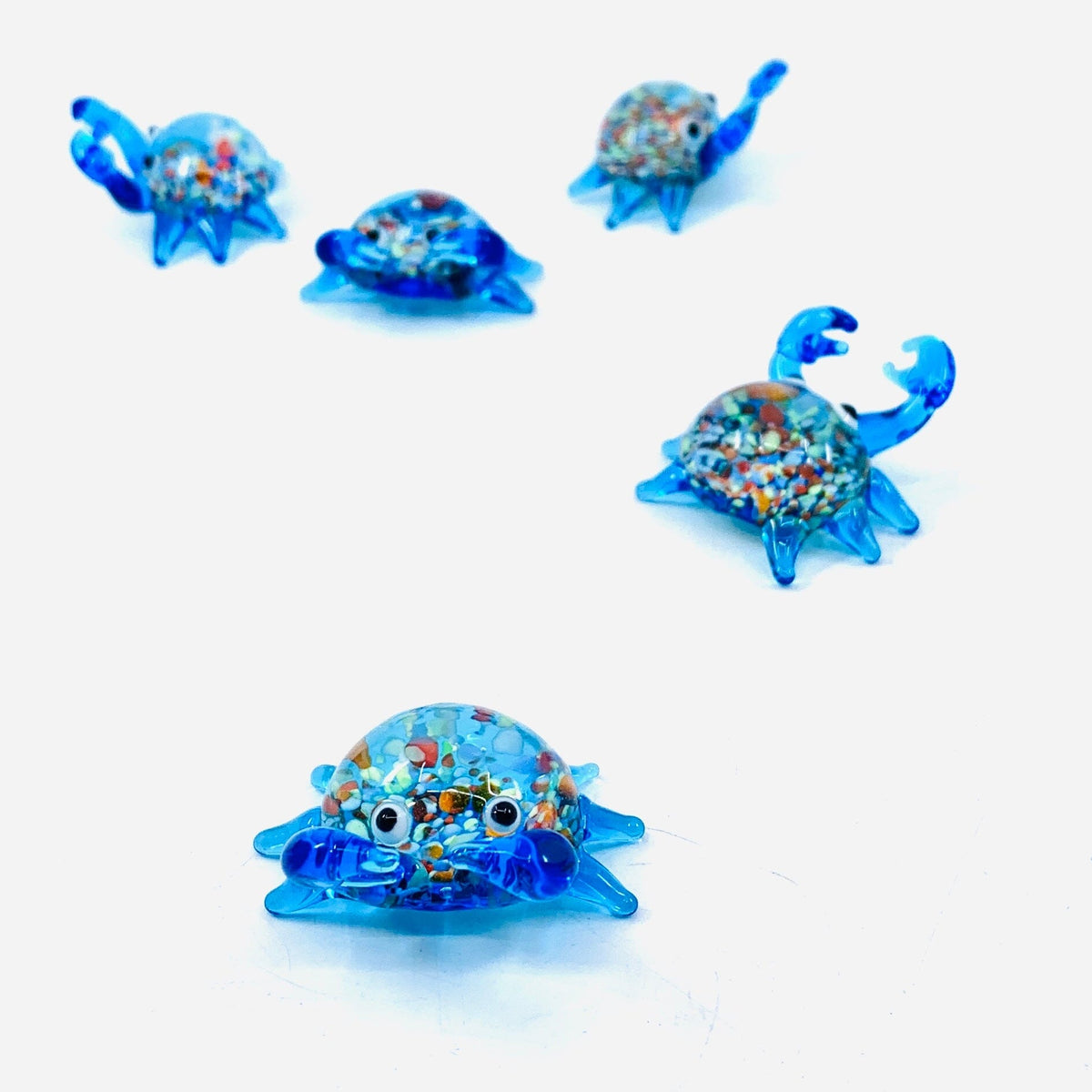 Glass Fiesta Crab 84 Miniature Chesapeake Bay 