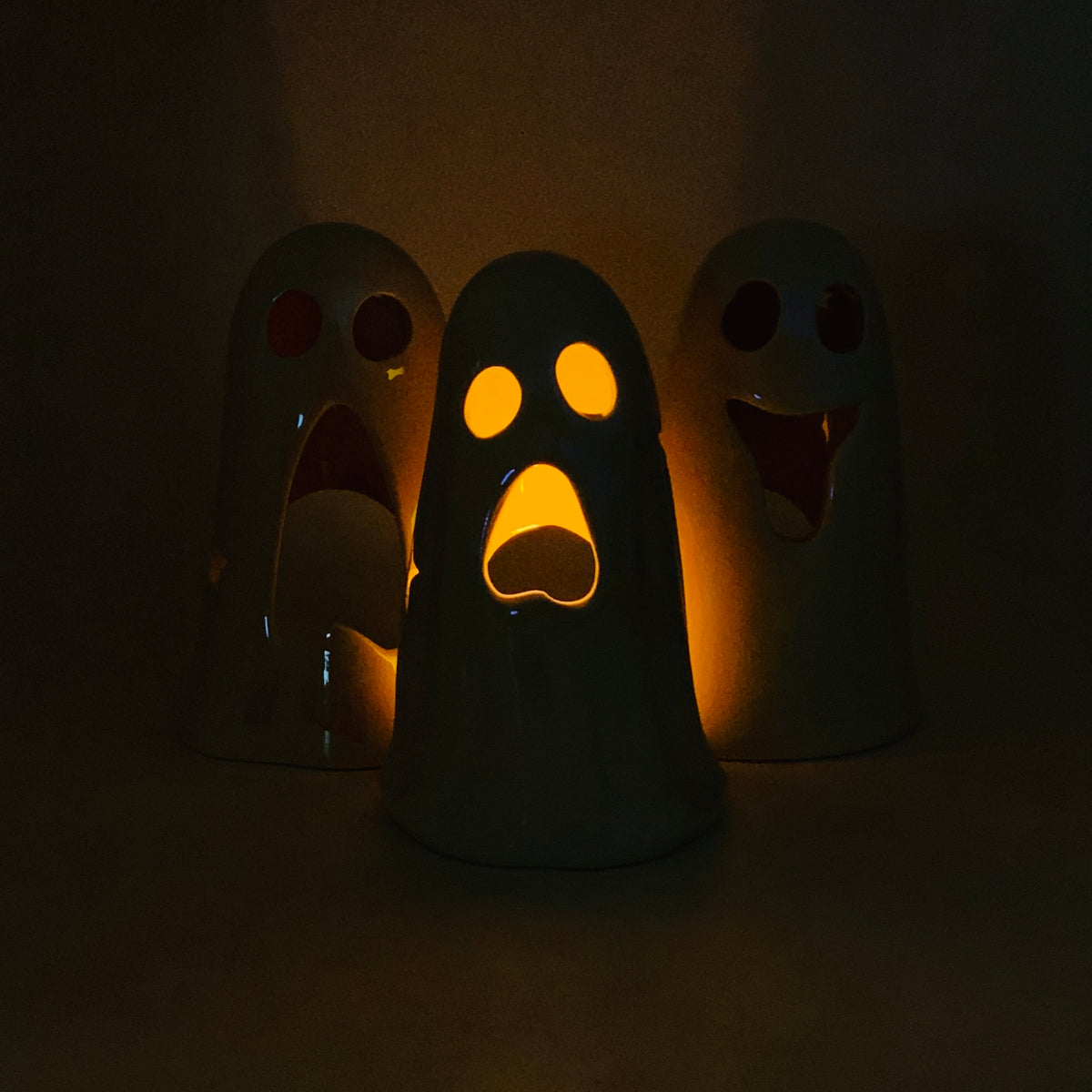 Pearlescent Ghost Votive C, Scary