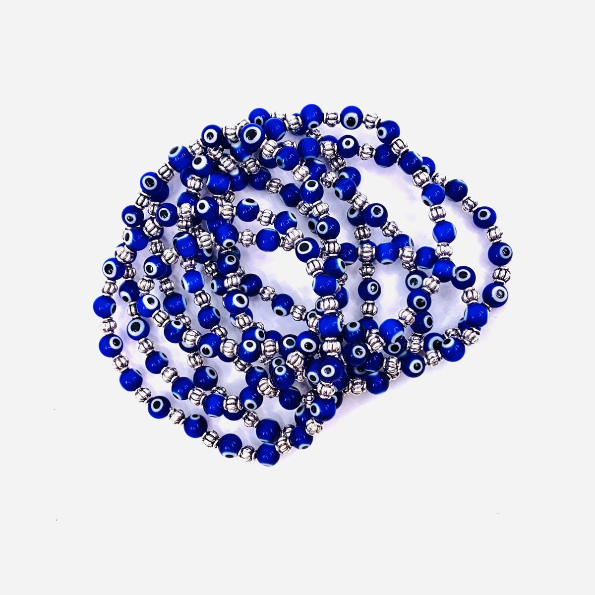 Intricate Evil Eye Glass Bead Bracelet, Jewelry Natto USA 