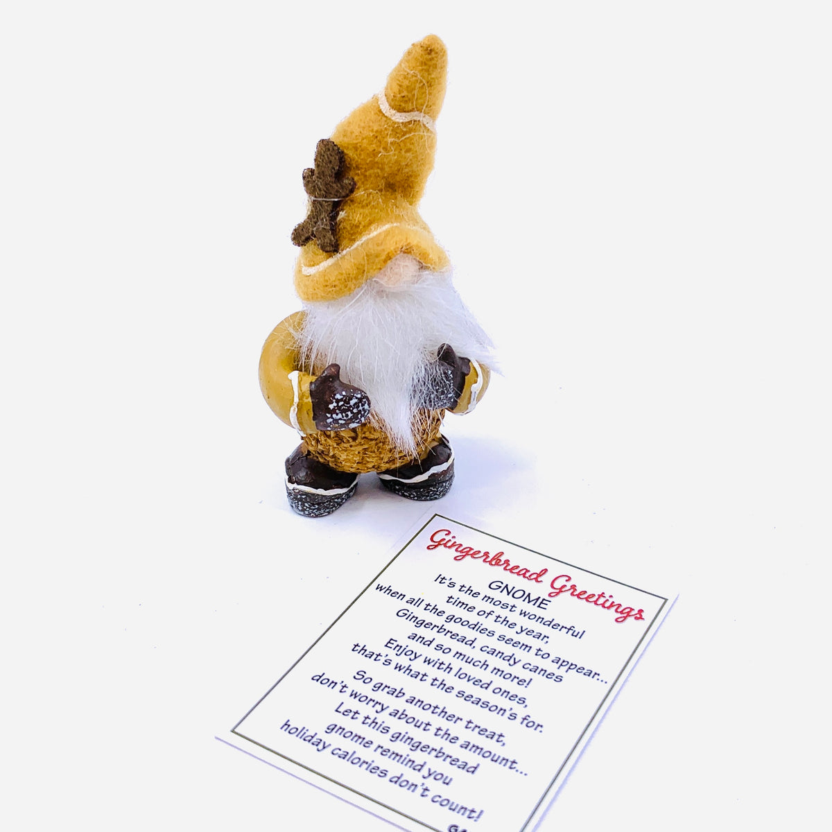 Gingerbread Greetings Gnome PT103