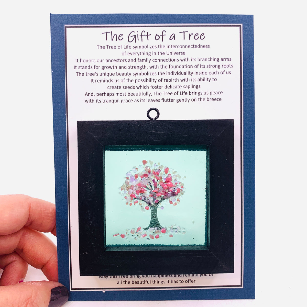 Fused Glass Tree of Life Shadow Box 192