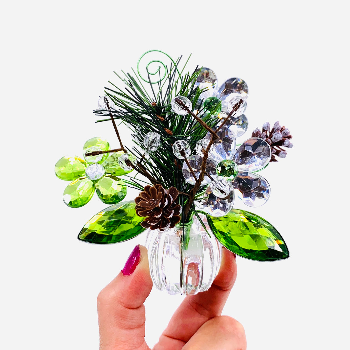 Acrylic Bouquet, Winter Posy Pot  27