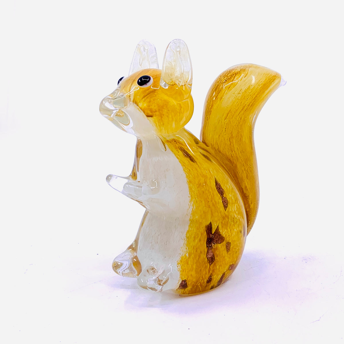 Glass Squirrel Paperweight