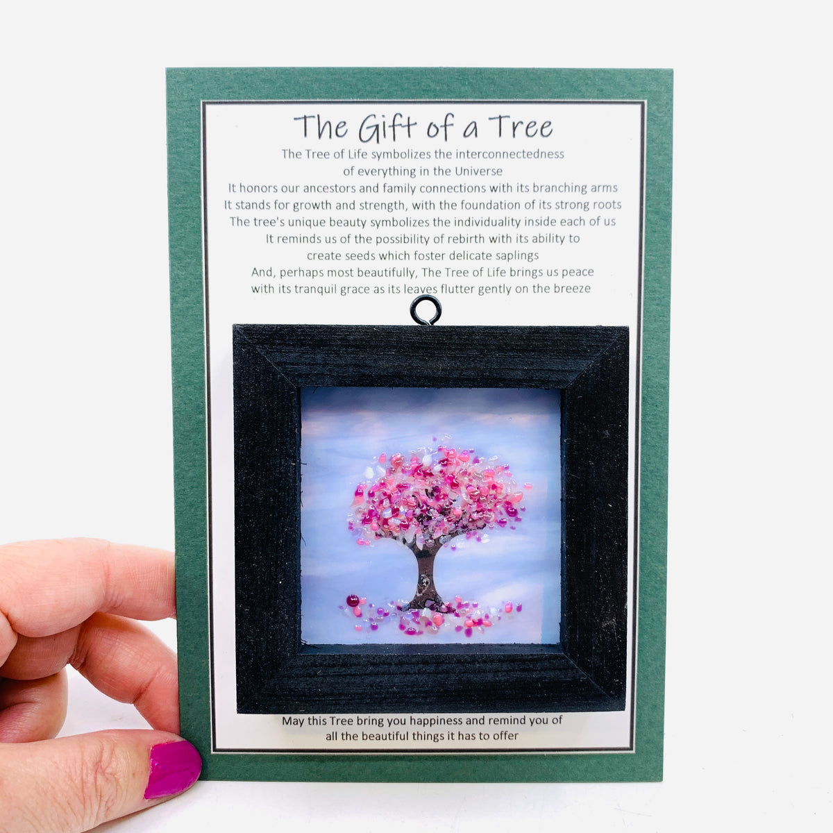 Fused Glass Tree of Life Shadow Box 35