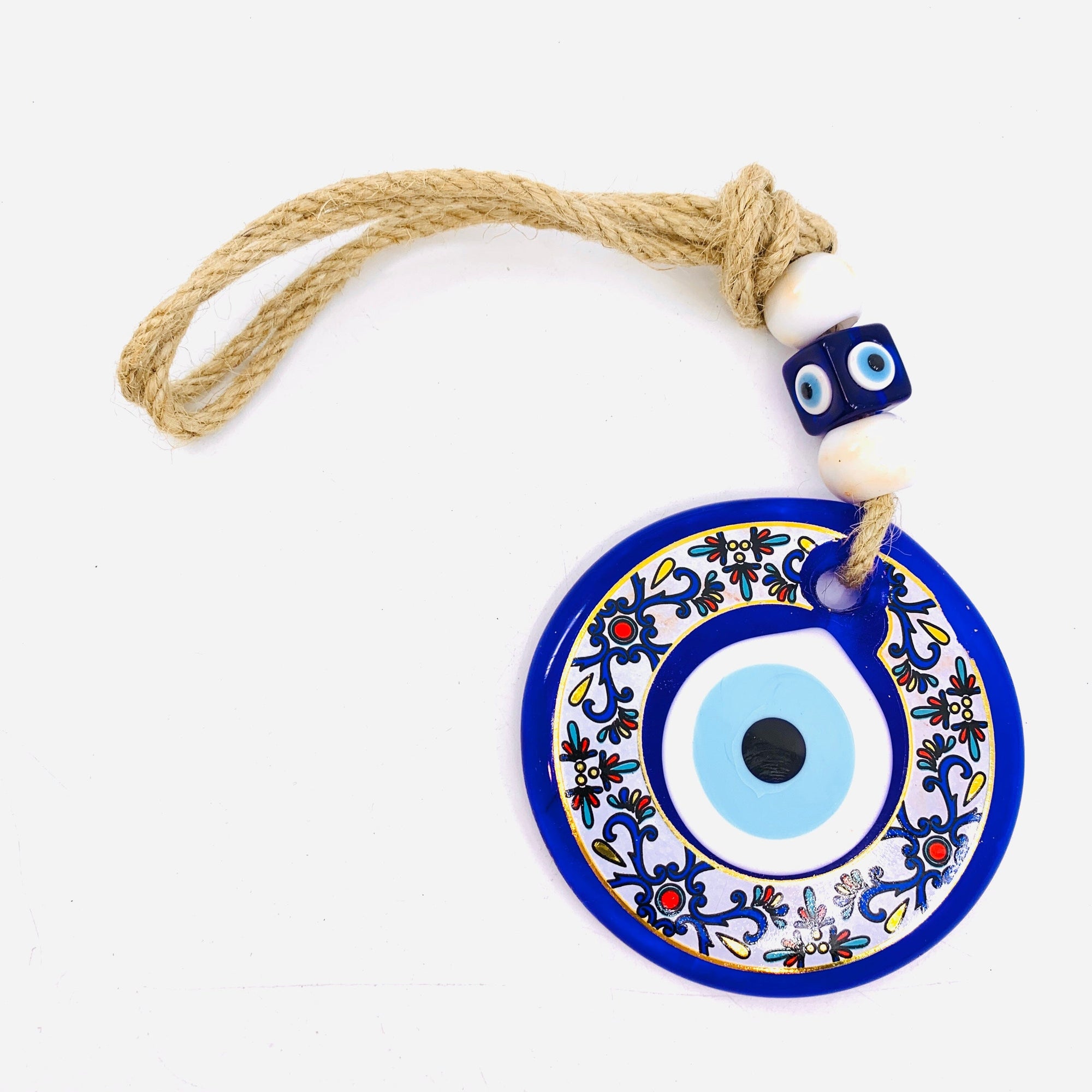 Glass Evil Eye Wall Hanger/Suncatcher 3 Natto USA 