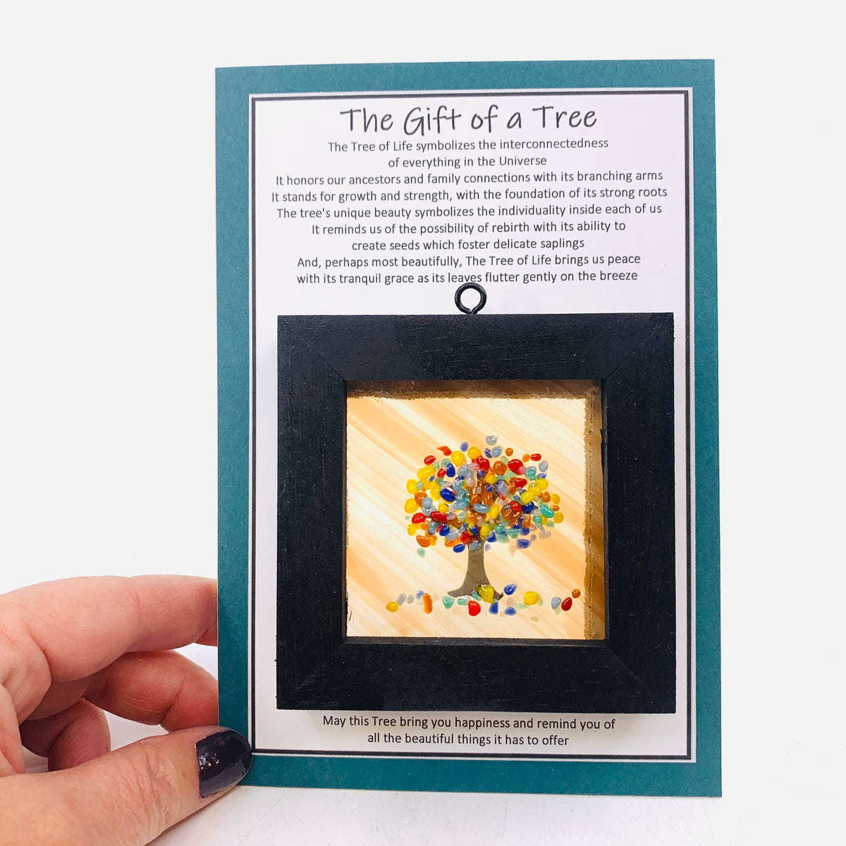 Fused Glass Tree of Life Shadow Box 190