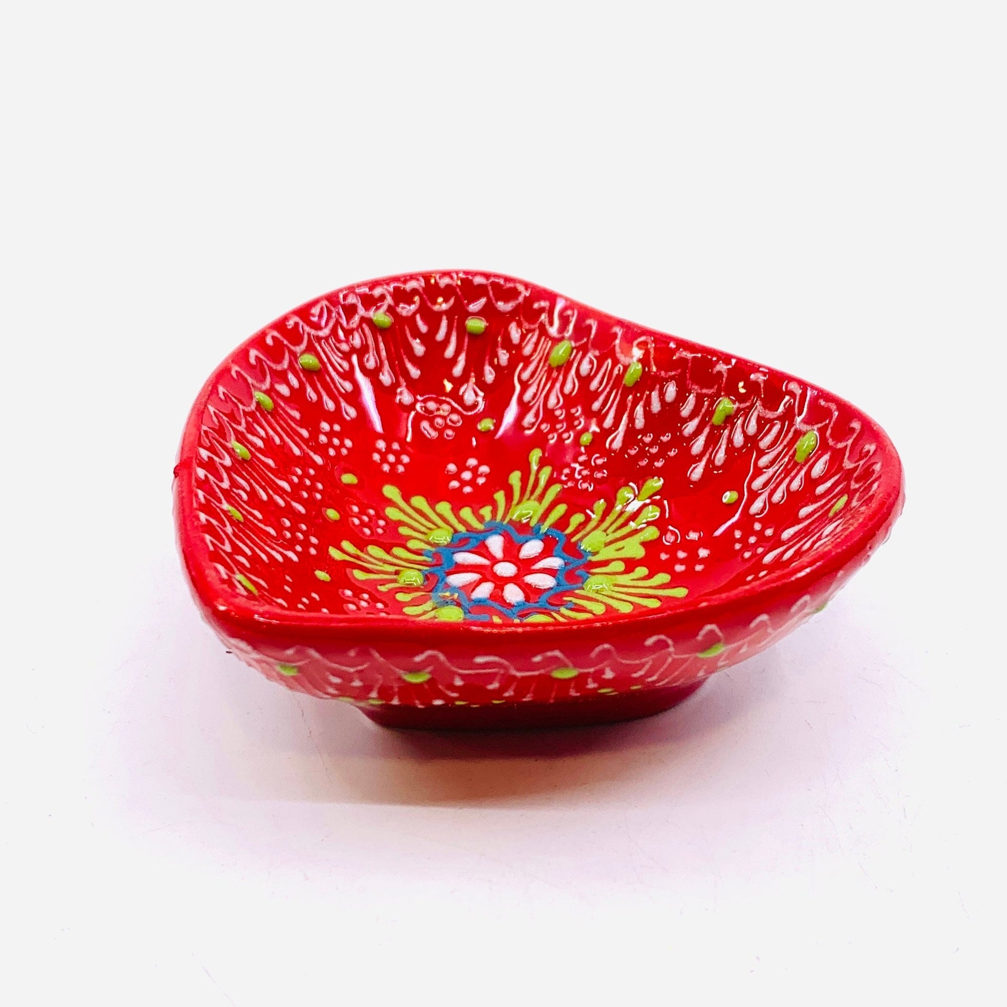 Heart Design Handmade Turkish Bowl 15 Decor Natto USA 