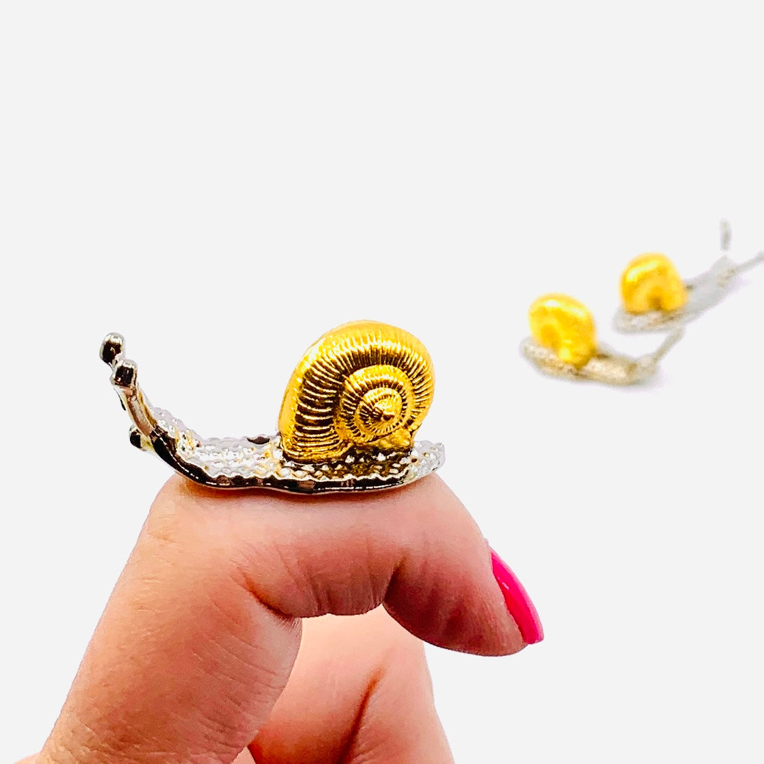 Tiny Pet Garden Mixed Metal Snail