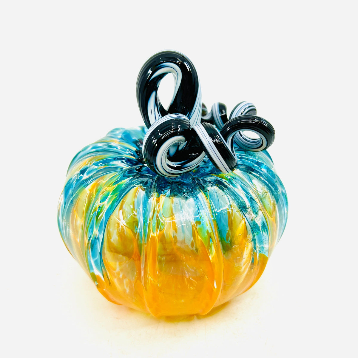 Crisp Fall Day Squat Pumpkin Inspo Luke Adams Glass Blowing Studio 