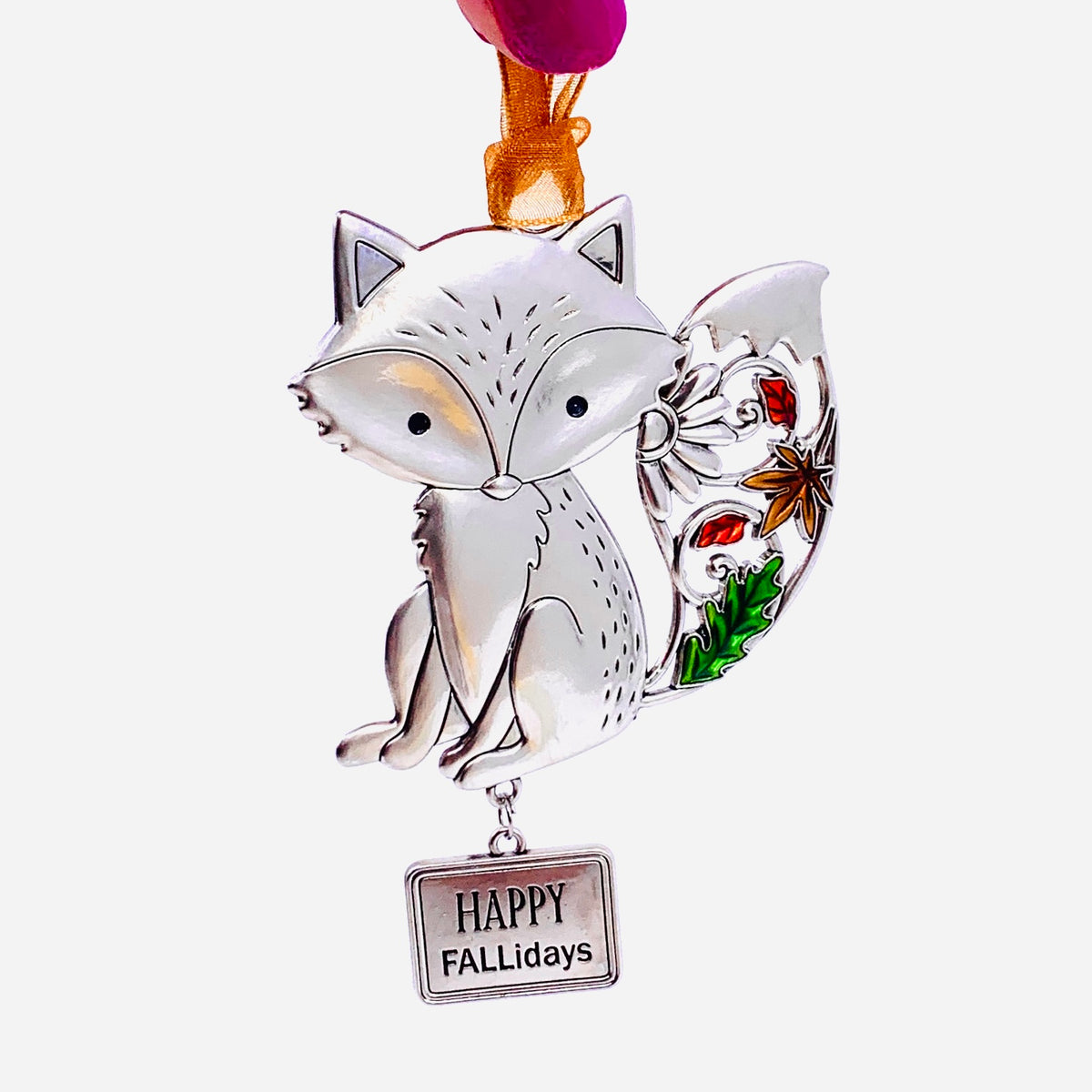 Enameled Fall Blessing&#39;s Ornament 4, Fox