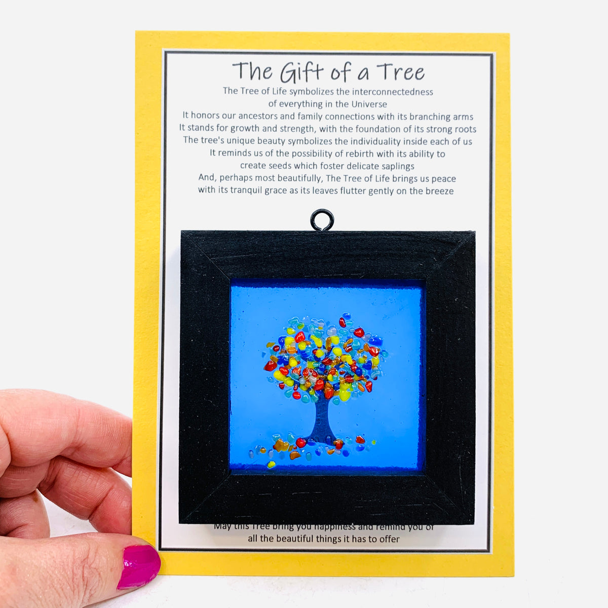 Fused Glass Tree of Life Shadow Box 20