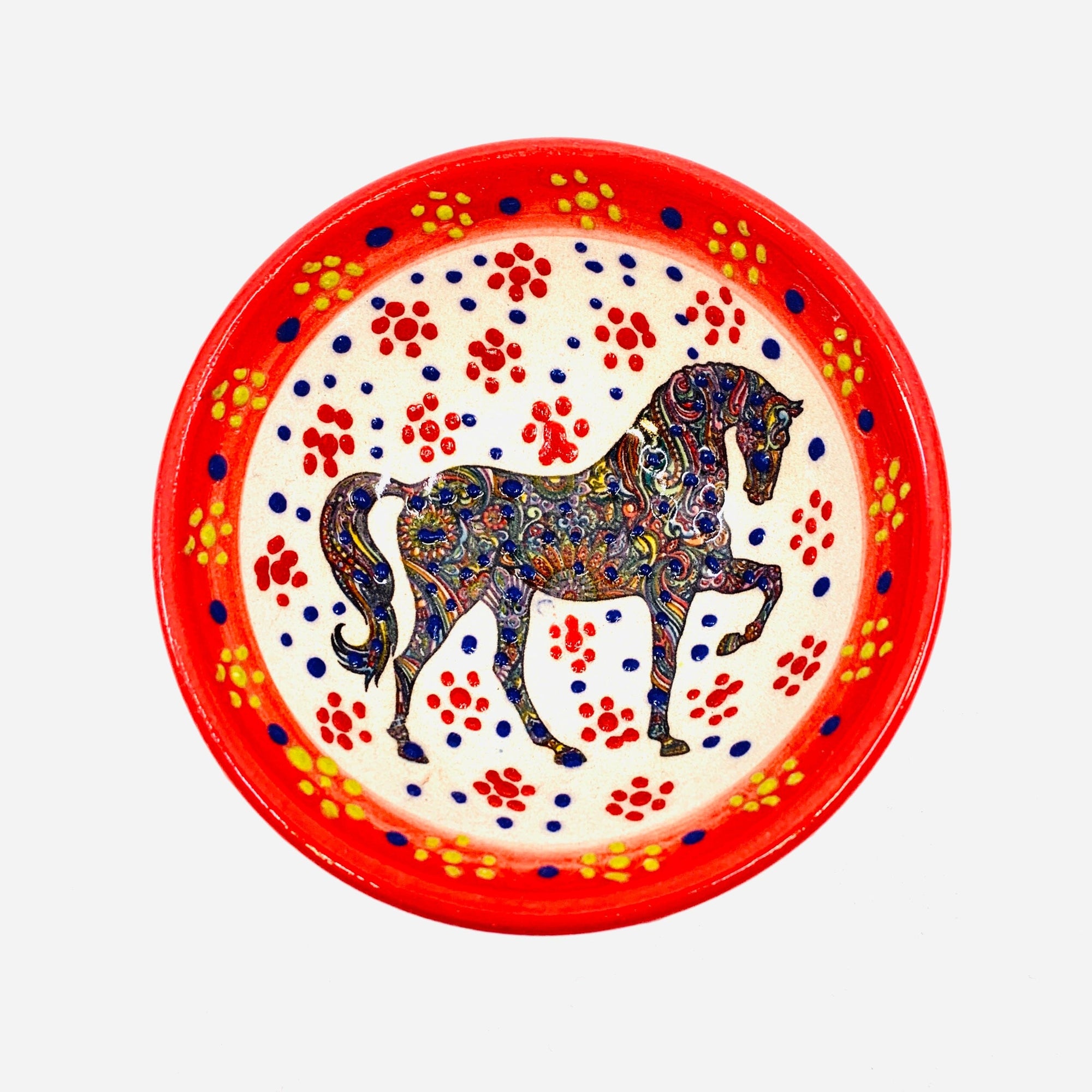 Handmade Turkish Bowl with Horse Design 199 Decor Natto USA 