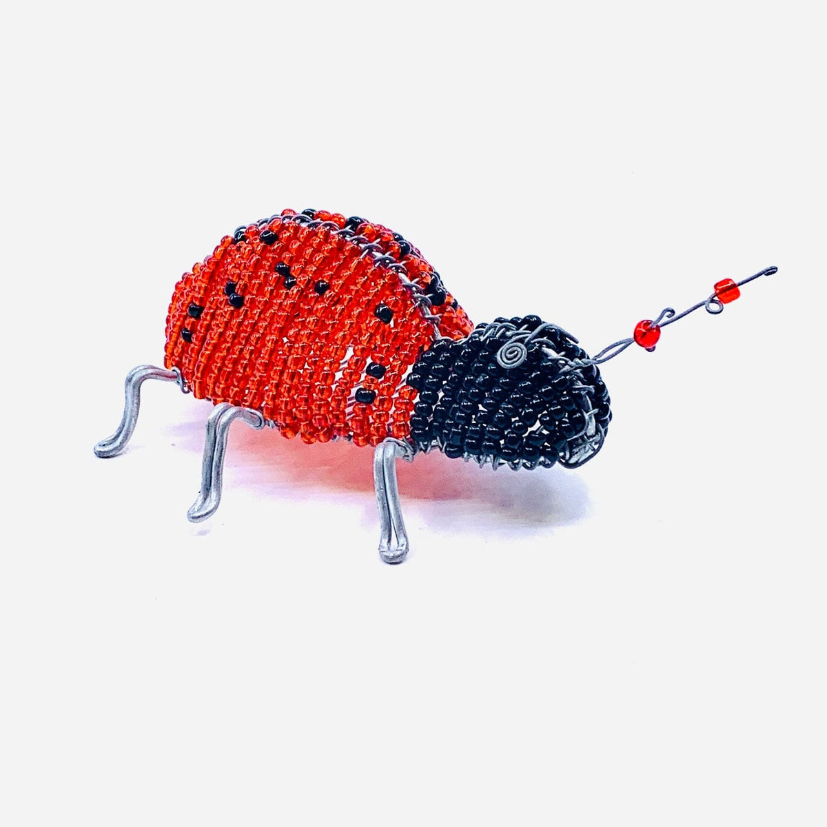 Beaded Lady Bug Decor African Modern 