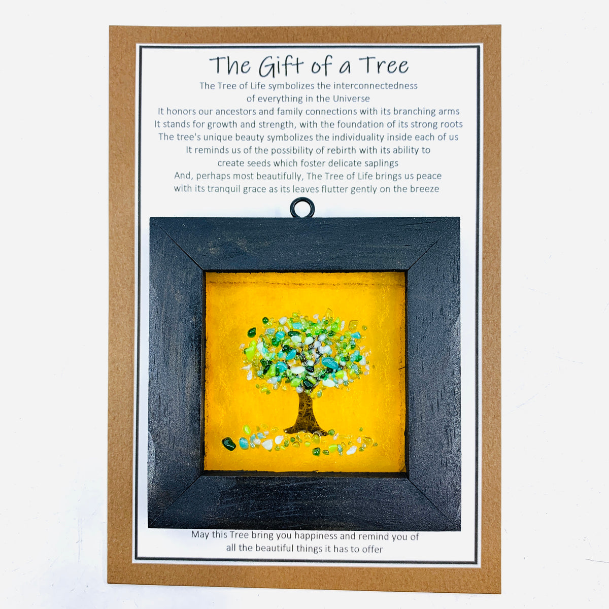 Fused Glass Tree of Life Shadow Box 18