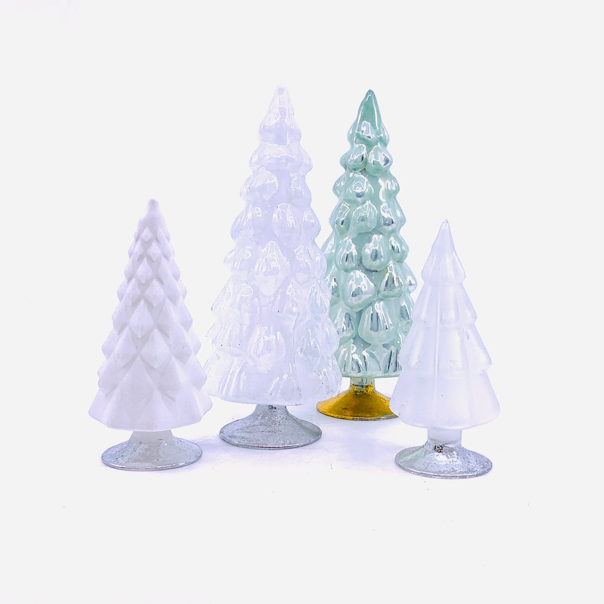 Rainbow Hue Glass Trees, White Cody Foster &amp; Co 