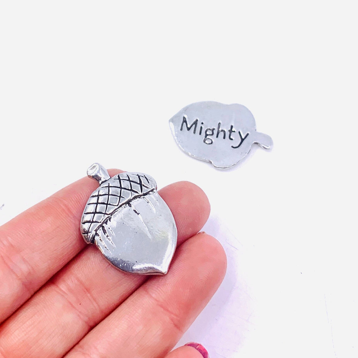 Pewter Good Luck Coin, Mighty Acorn Basic Spirit 