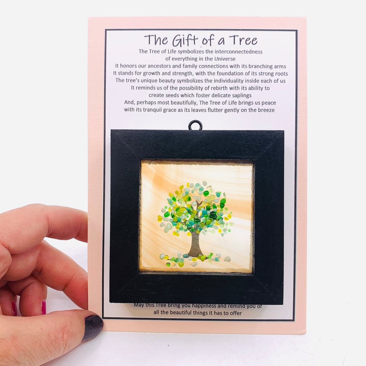 Fused Glass Tree of Life Shadow Box 206