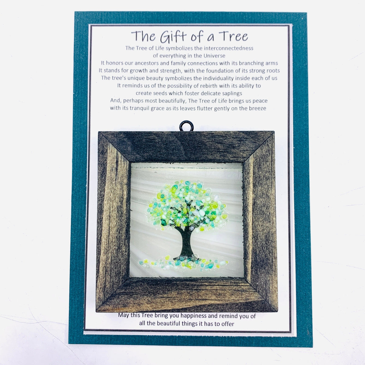 Fused Glass Tree of Life Shadow Box 90 Decor Glimmer Glass Gifts 