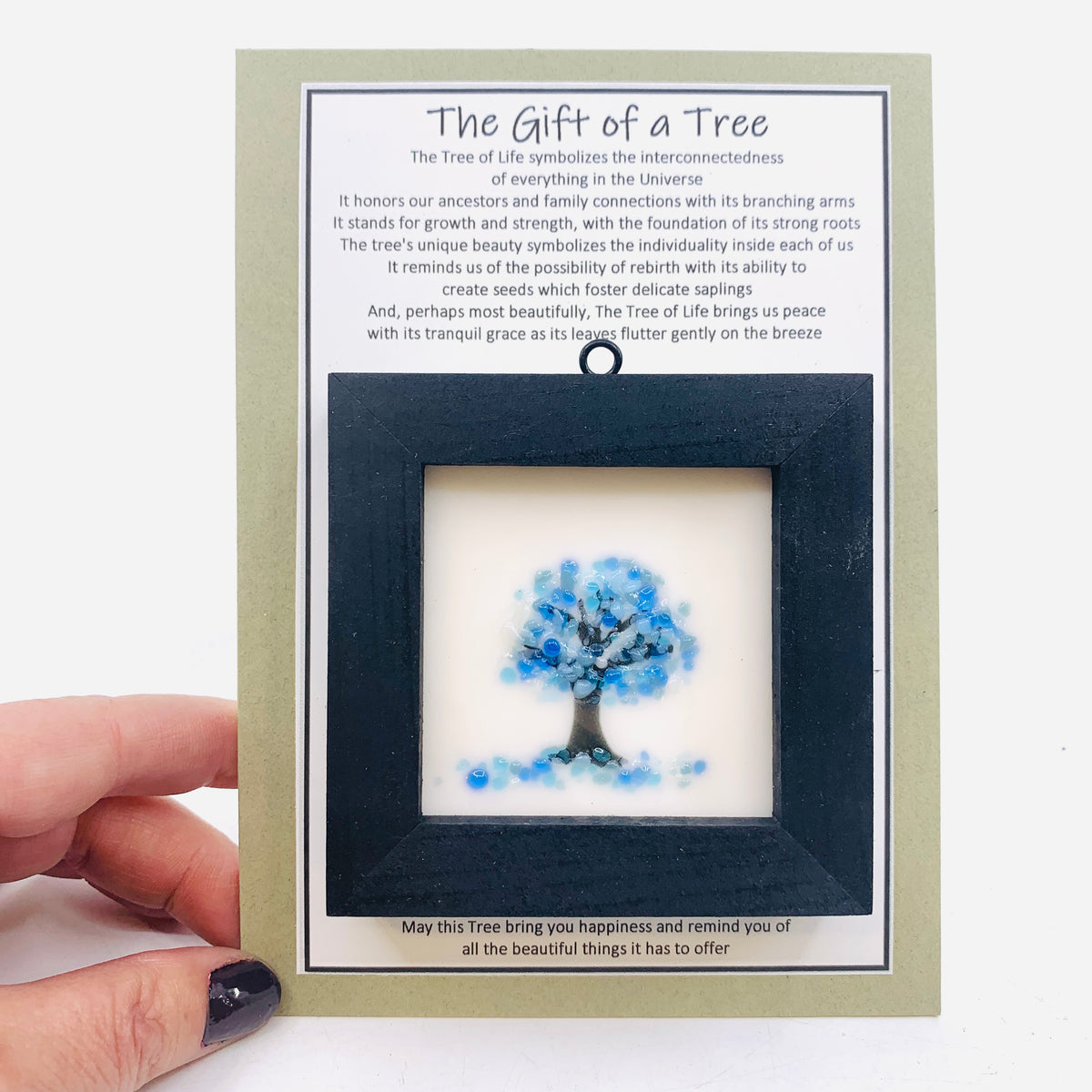 Fused Glass Tree of Life Shadow Box 114