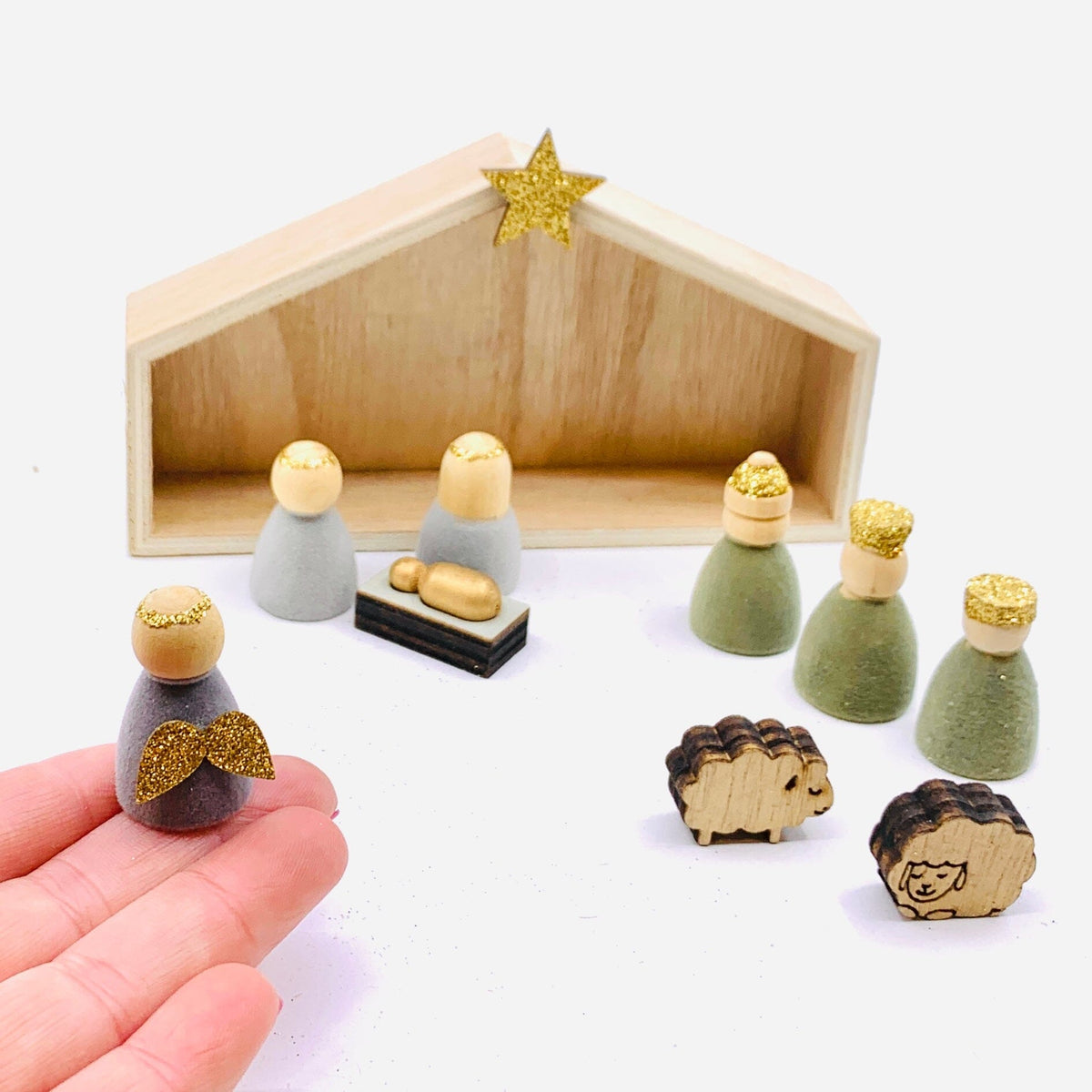 Wooden Nativity Decor 1 Ornament One Hundred 80 Degrees 