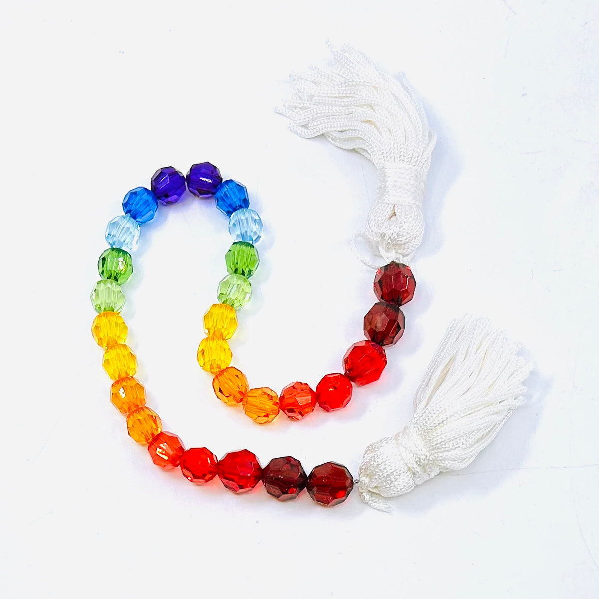 Rainbow Acrylic Tassel Garland Decor