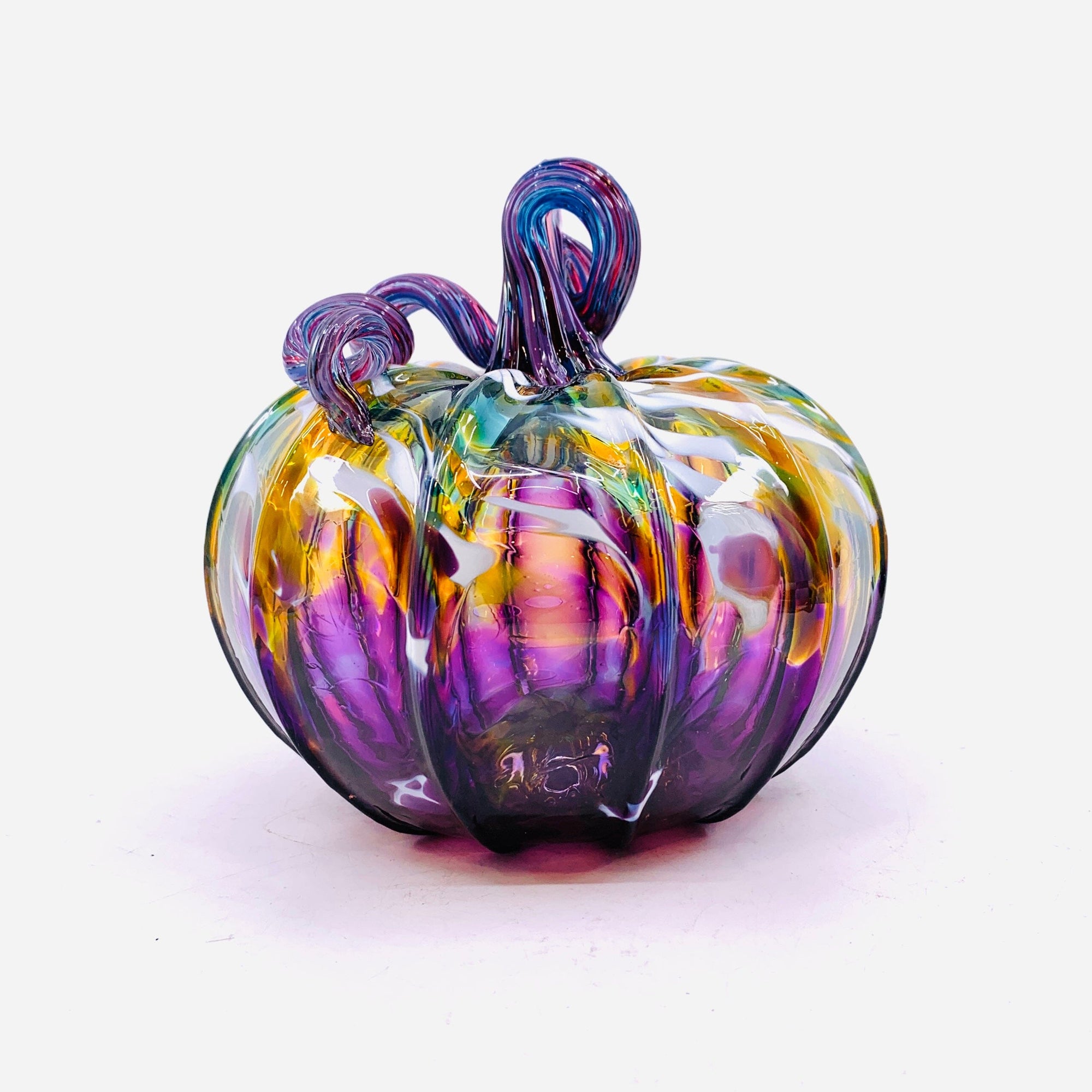 Best Pumpkin of The Day 1536 “Purple Potion” Jumbo Squat Gabby Luke Adams Glass Blowing Studio 