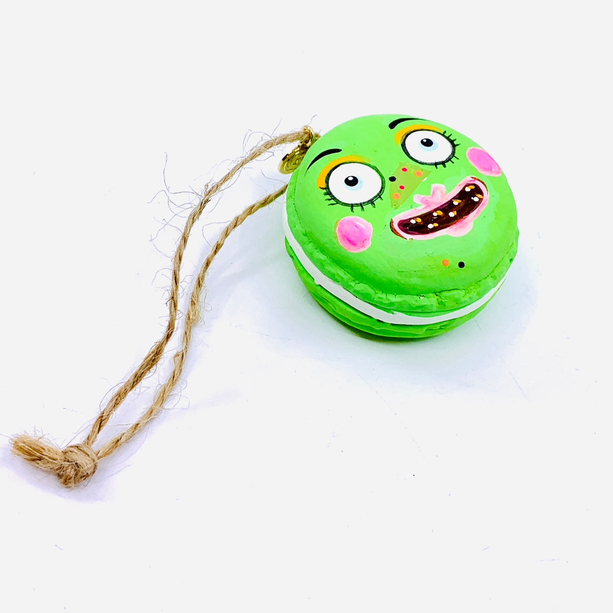 Fun Halloween Macaron Ornaments, Green