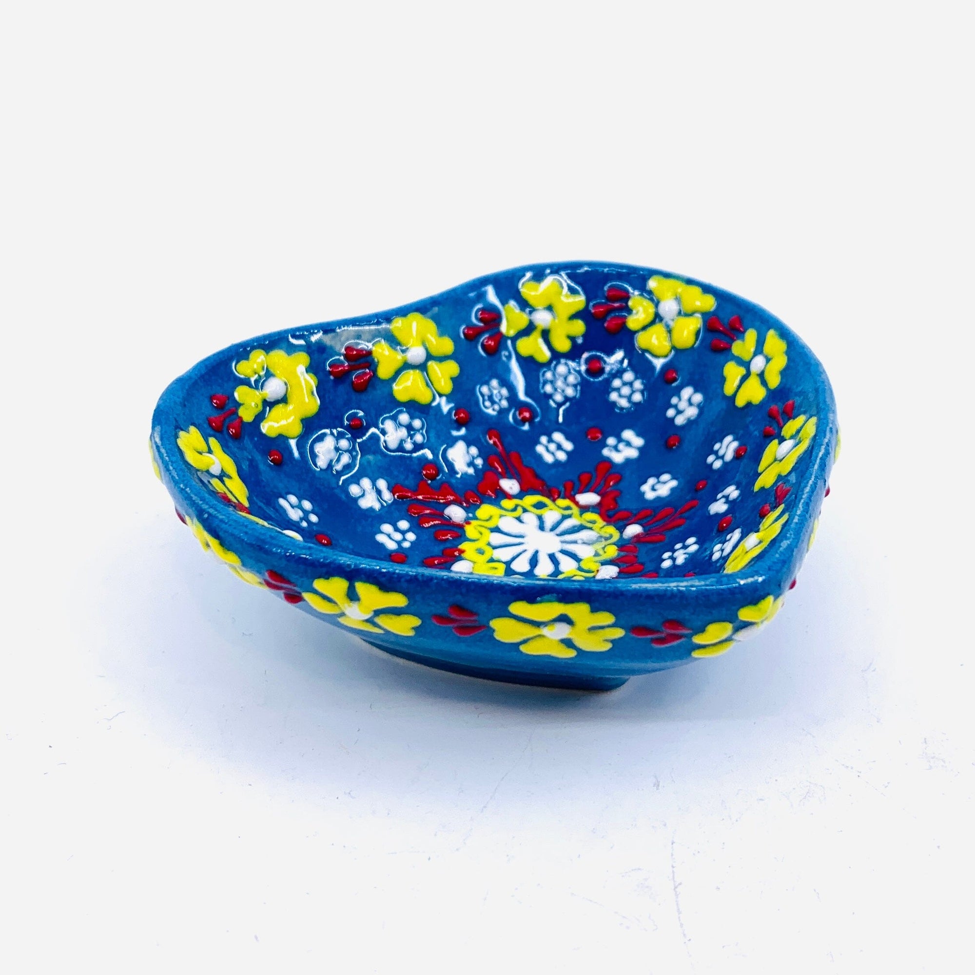 Heart Design Handmade Turkish Bowl 10 Decor Natto USA 