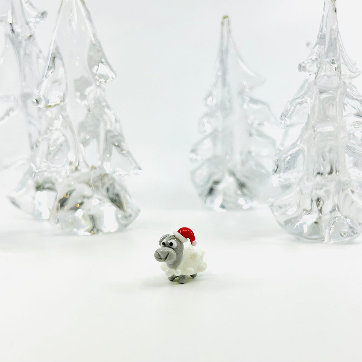 Tiny Santa Sheep 222 Miniature - 