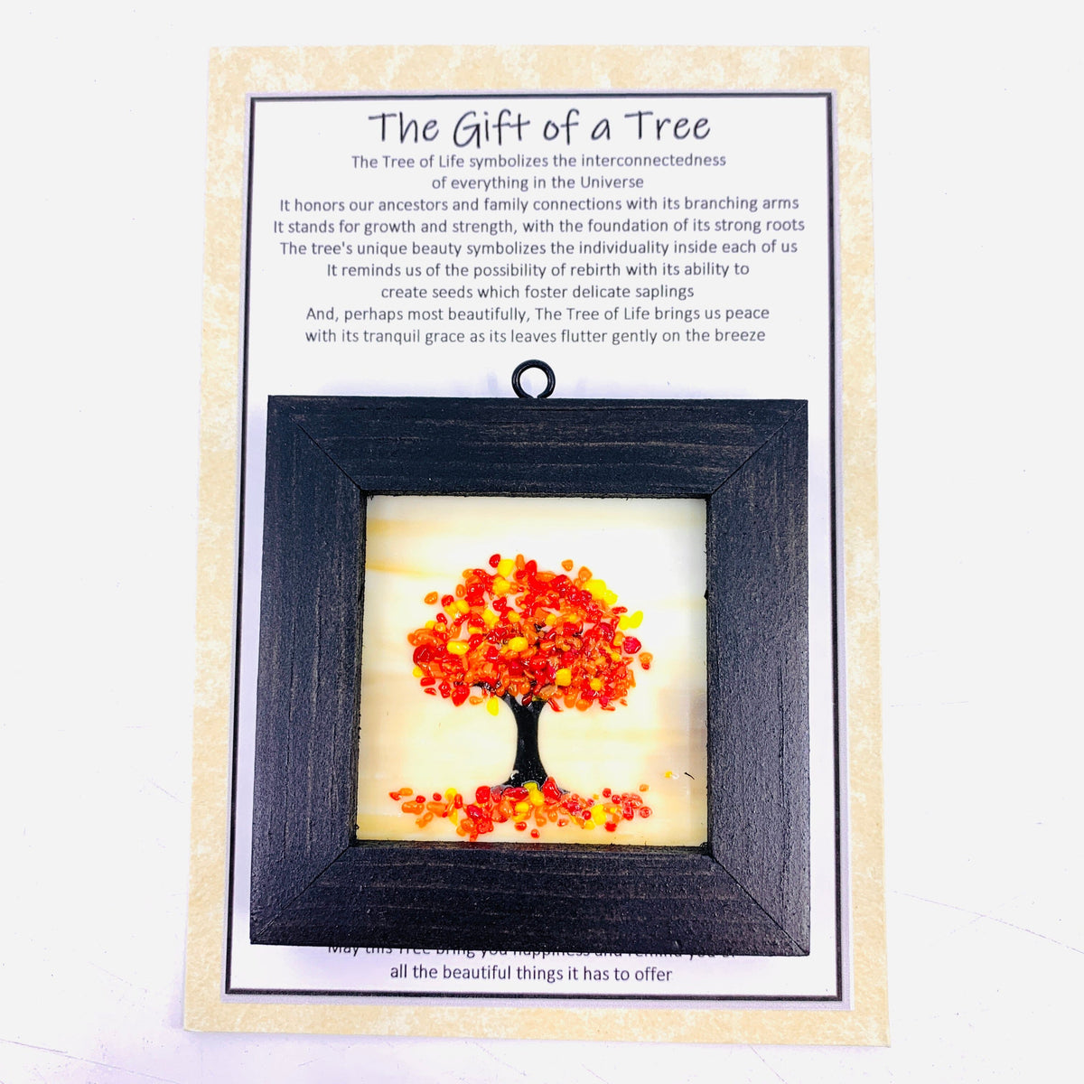 Fused Glass Tree of Life Shadow Box 78 Decor Glimmer Glass Gifts 