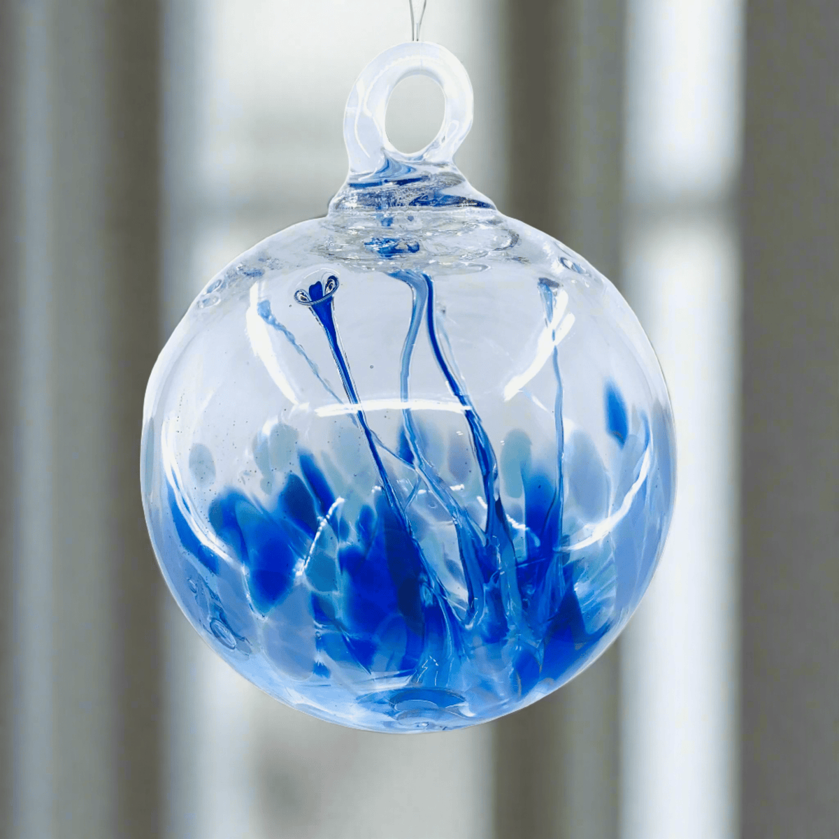 Wish Ball Ornament, Raindrop Wish Ball Luke Adams Glass Blowing Studio 