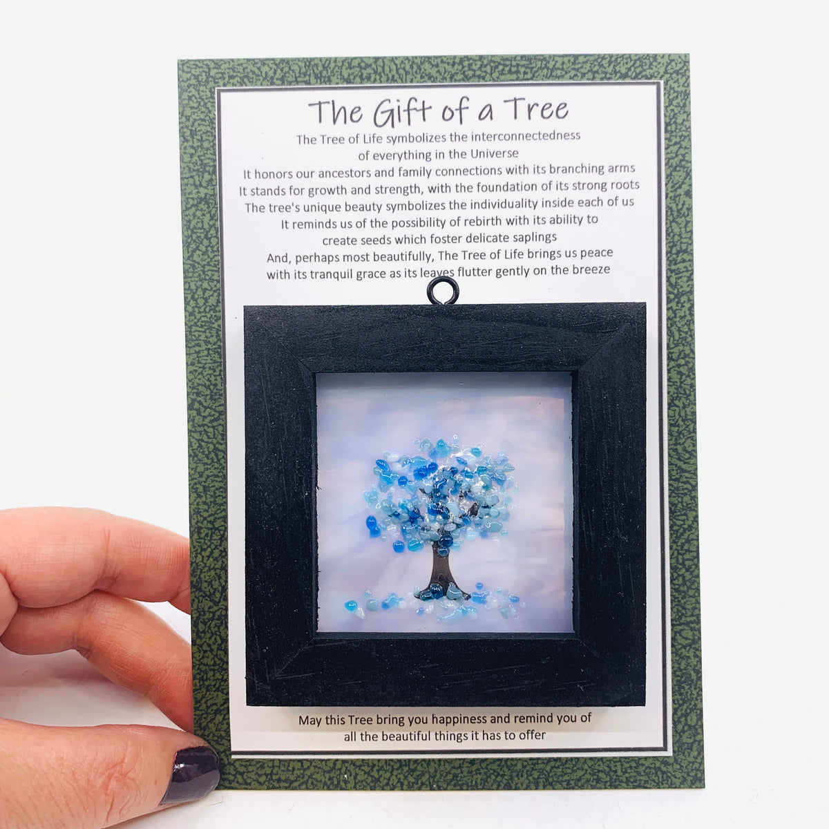 Fused Glass Tree of Life Shadow Box 80