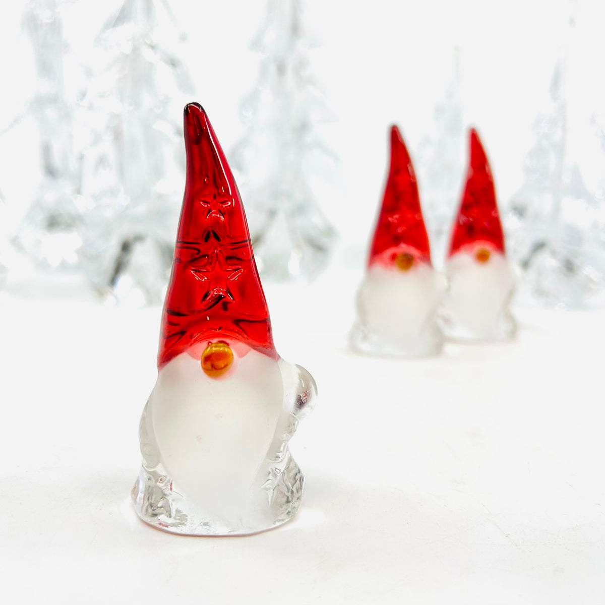 Glass Holiday Star Gnome