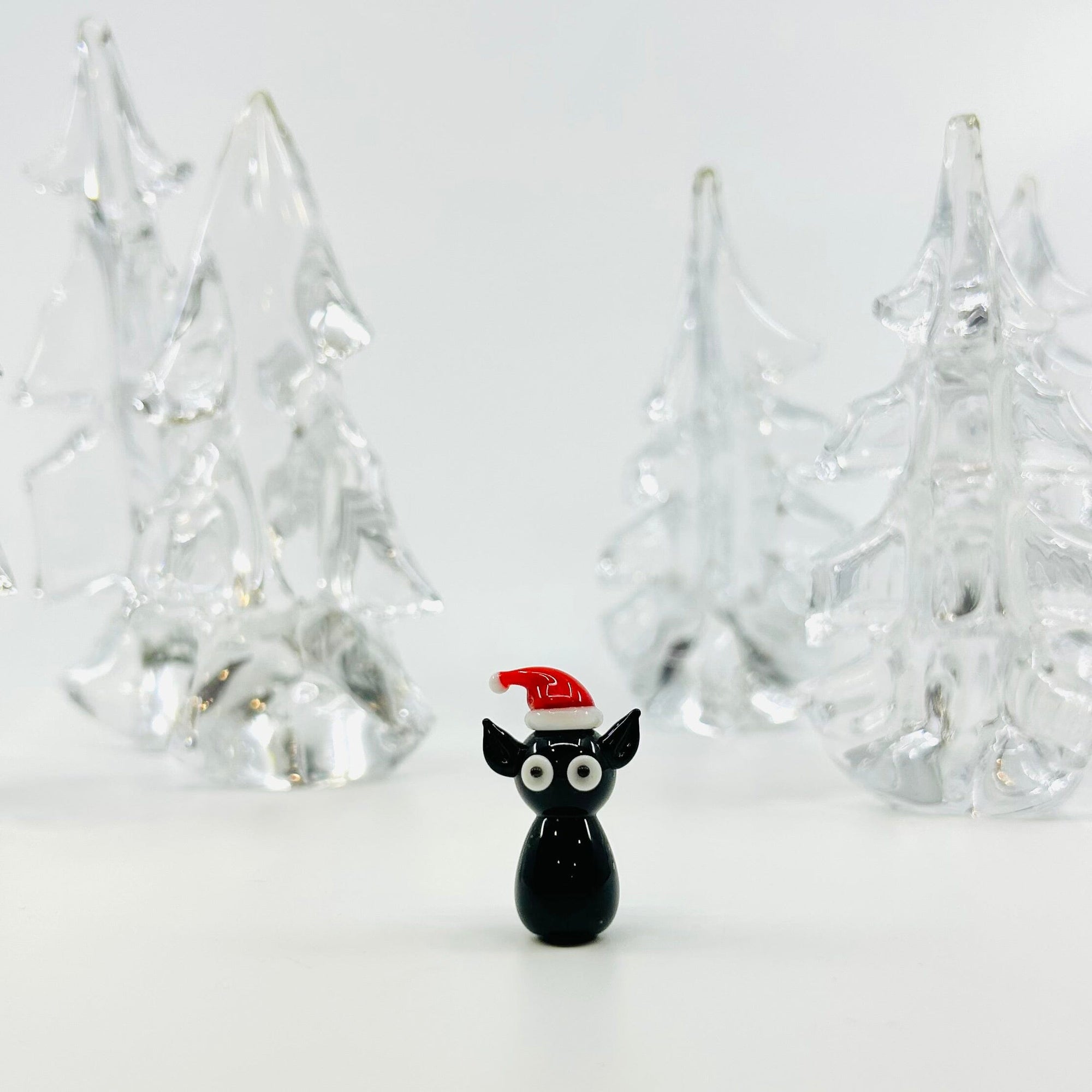 Glass Mama Santa Cat 227 Miniature Alex 