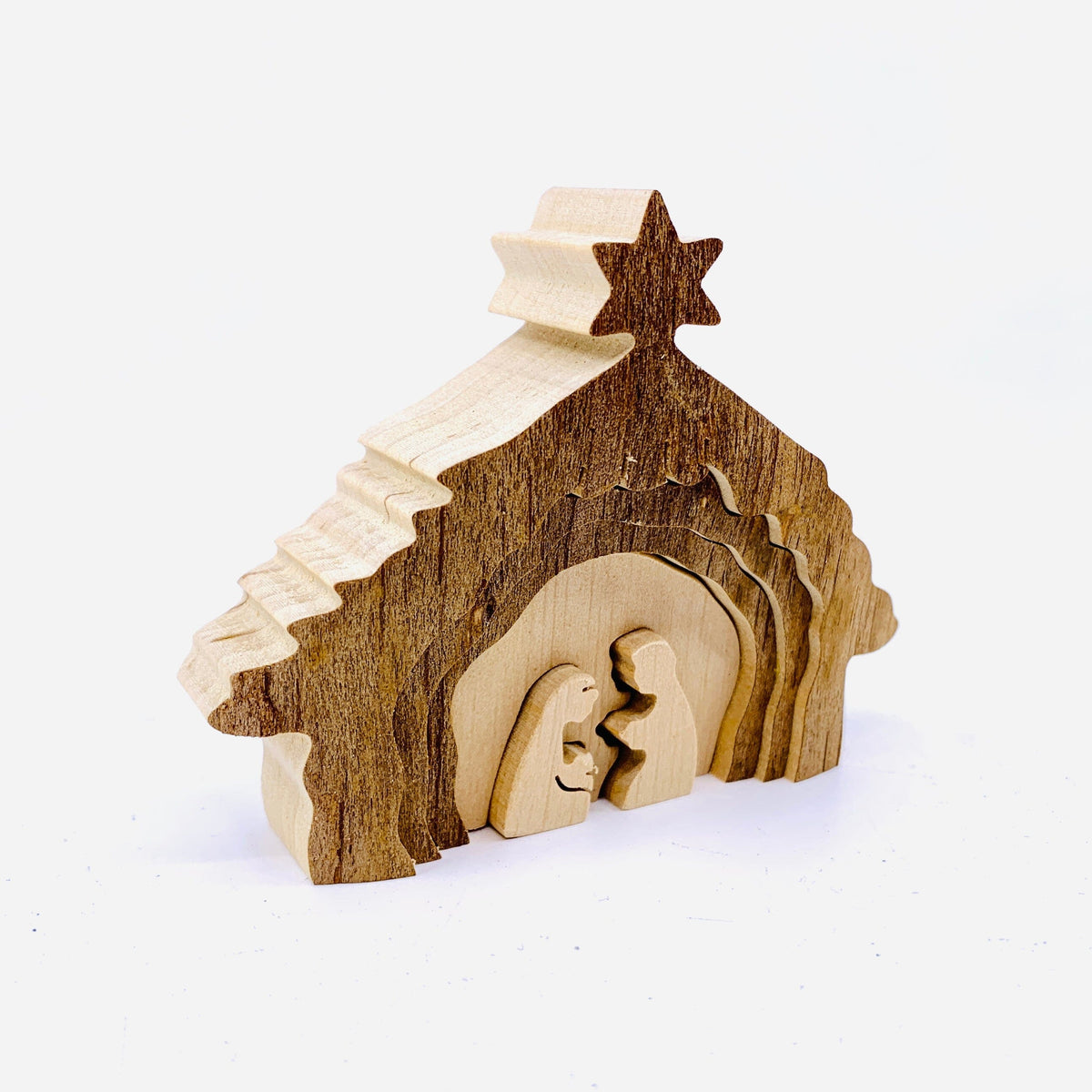 Hand Carved Wood Nativity Scene 13 Dolfi 