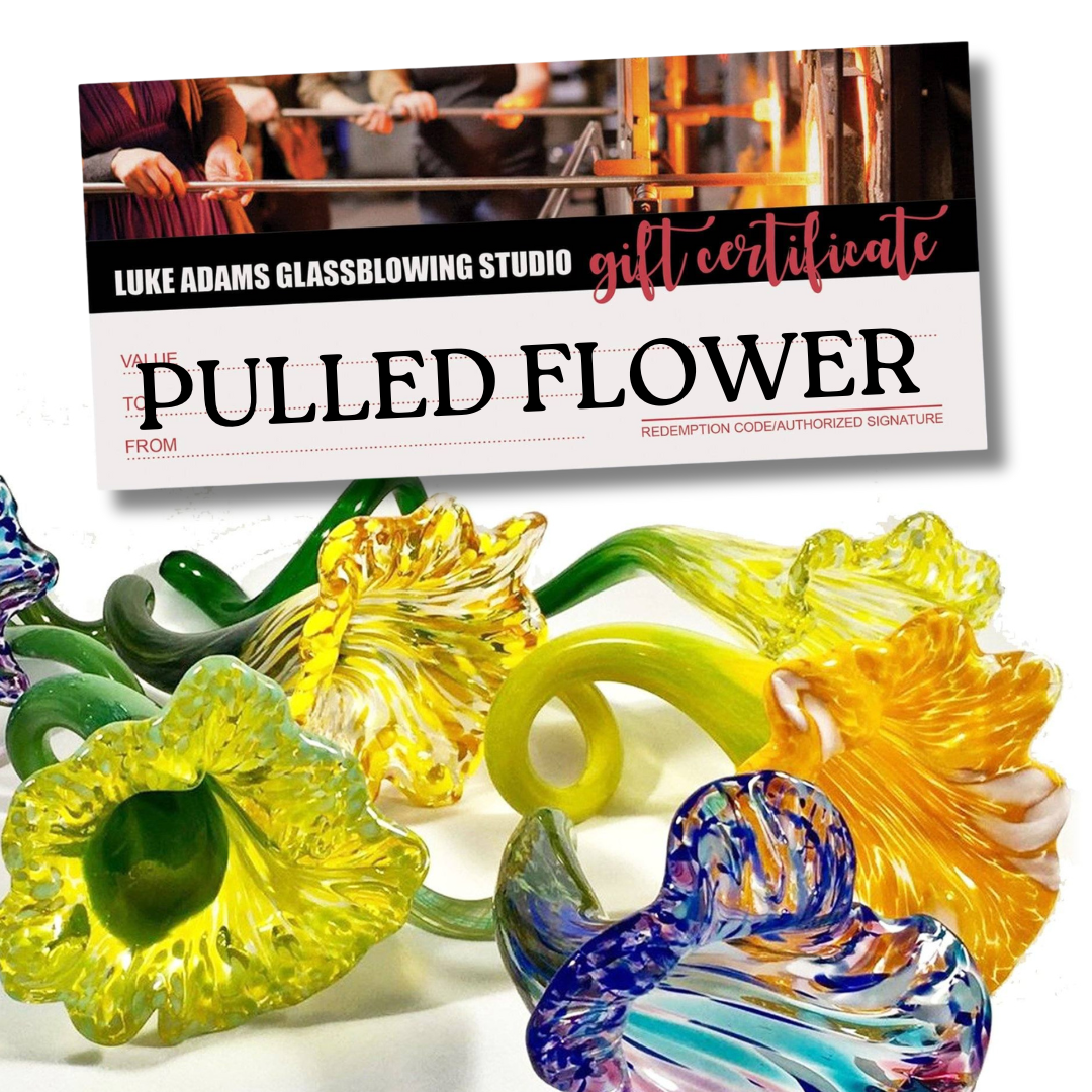Make a Flower 1-hour Glassblowing Class Gift Card