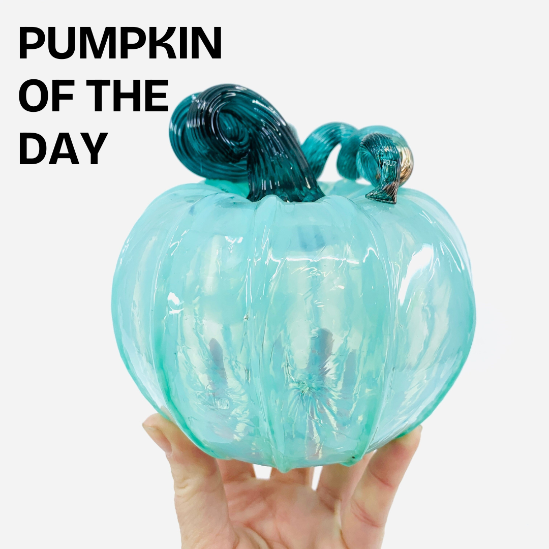 Overproduced Catalog Pumpkin - Tiffany Mint with Lagoon Stem