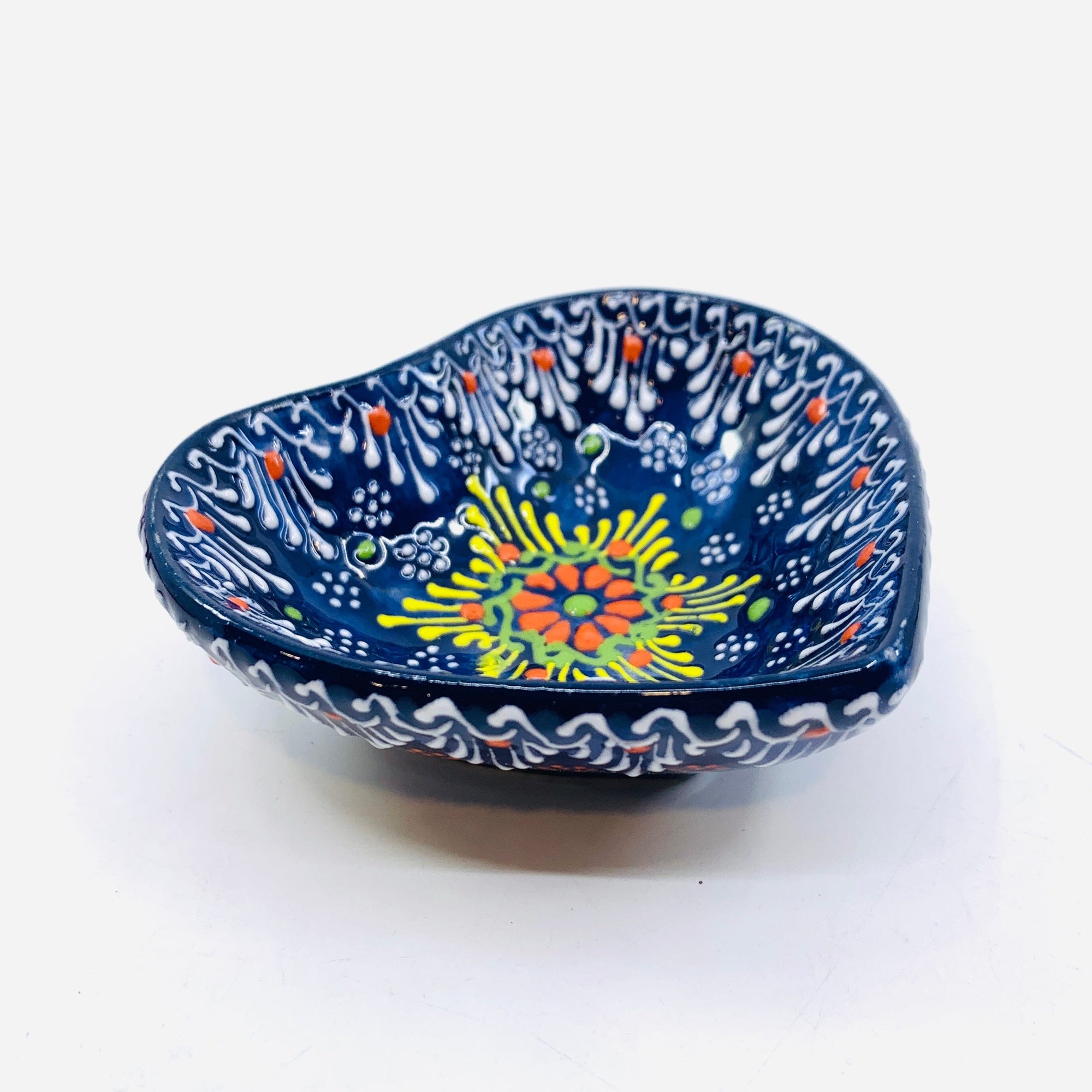 Heart Design Handmade Turkish Bowl 13 Decor Natto USA 