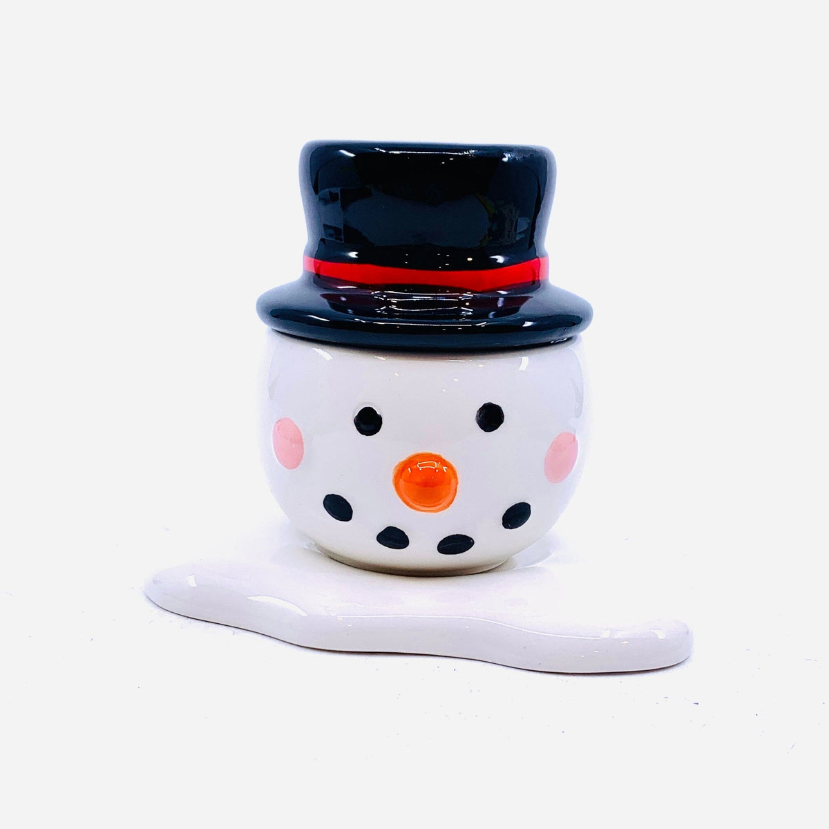 Melted Snowman Salt &amp; Pepper Shakers Transpac 