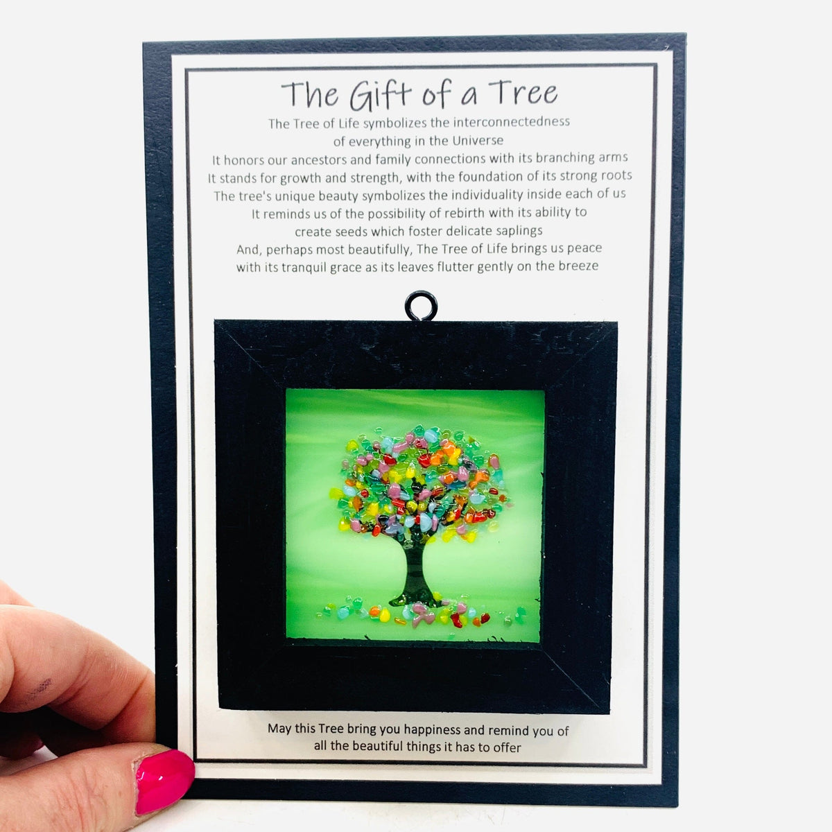 Fused Glass Tree of Life Shadow Box 104 Decor Glimmer Glass Gifts 